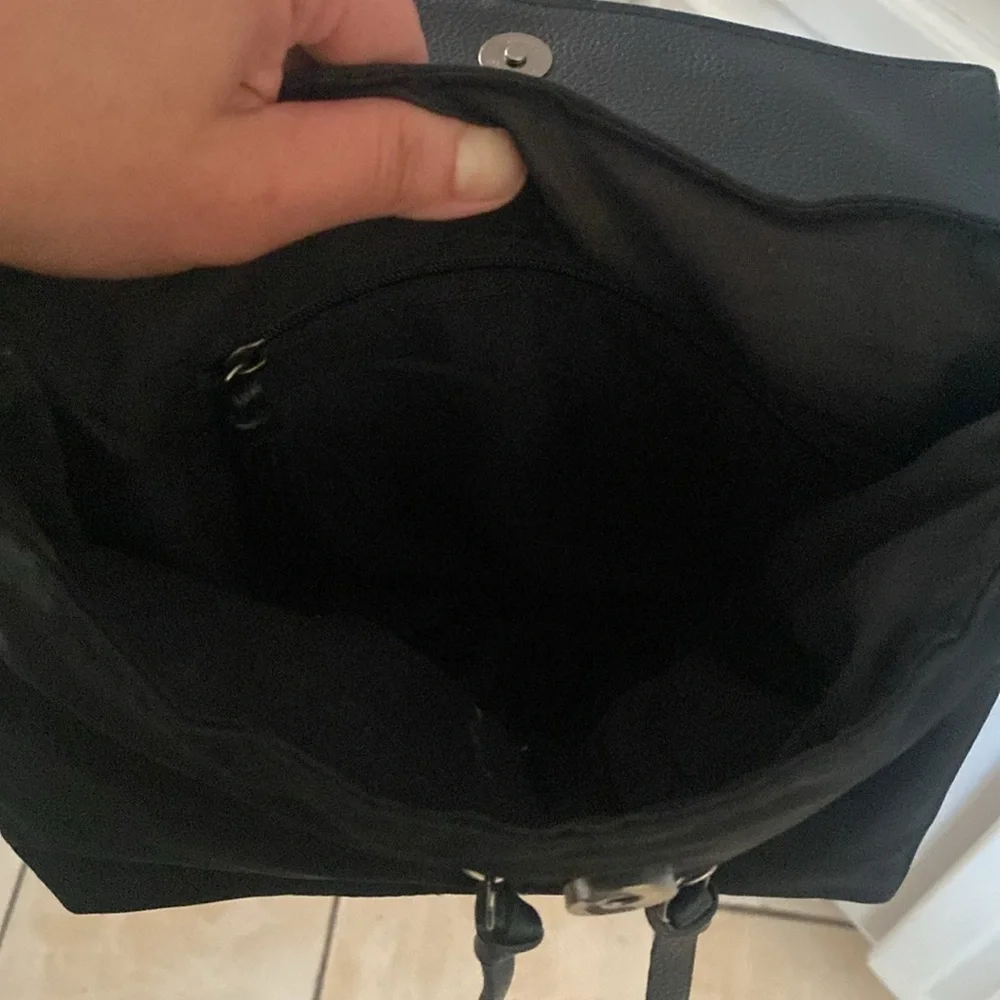 Botkier New York Trigger Nylon & Pebbled Logo Strap Multi-Function Backpack
